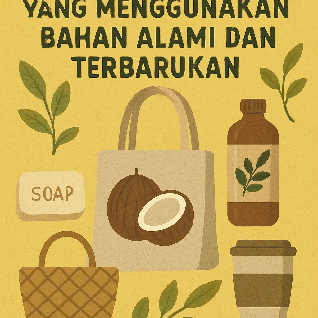 Produk Ramah Lingkungan yang Menggunakan Bahan Alami dan Terbarukan